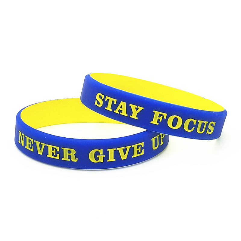 Men'S Fashion Now - 1pc nunca desistir pulseiras de silicone