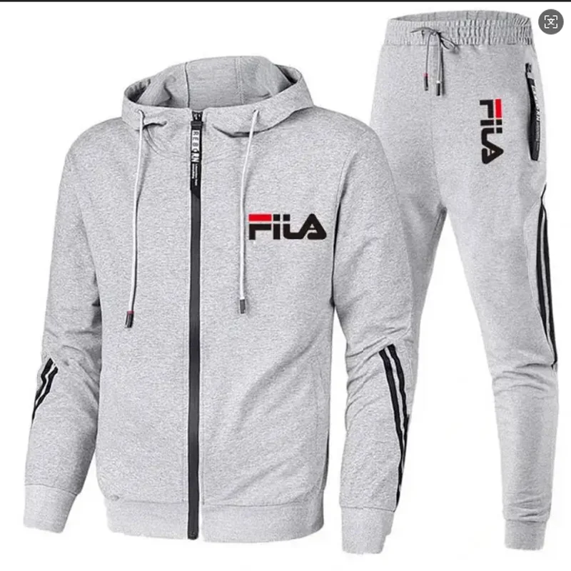 Mens Fashion Zip Up - Conjunto Masculino de Jaqueta com Zíper