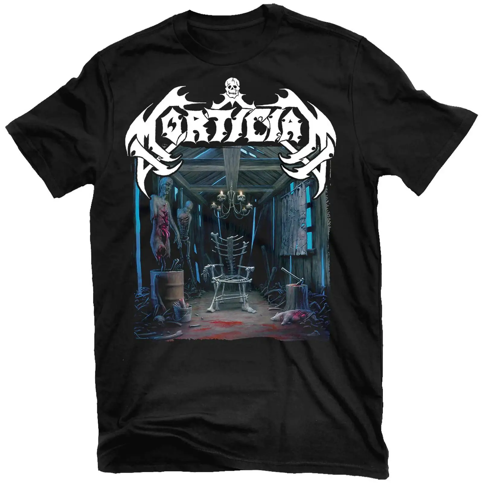 Mens Fashion Hacks - Camiseta Mortician Hacked Up for Barbecue