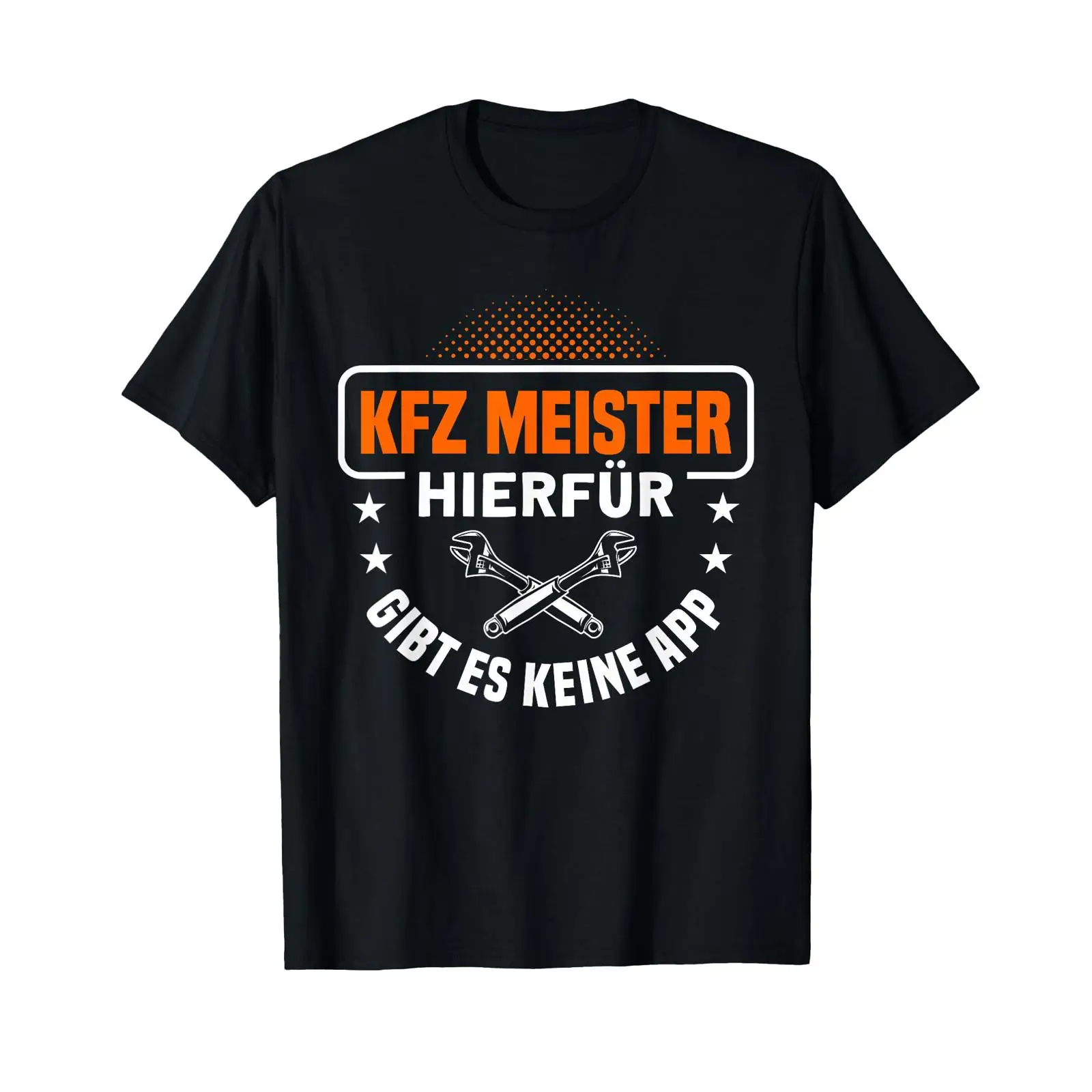 Men'S Fashion App - Camiseta com Texto em Alemão 'KFZ