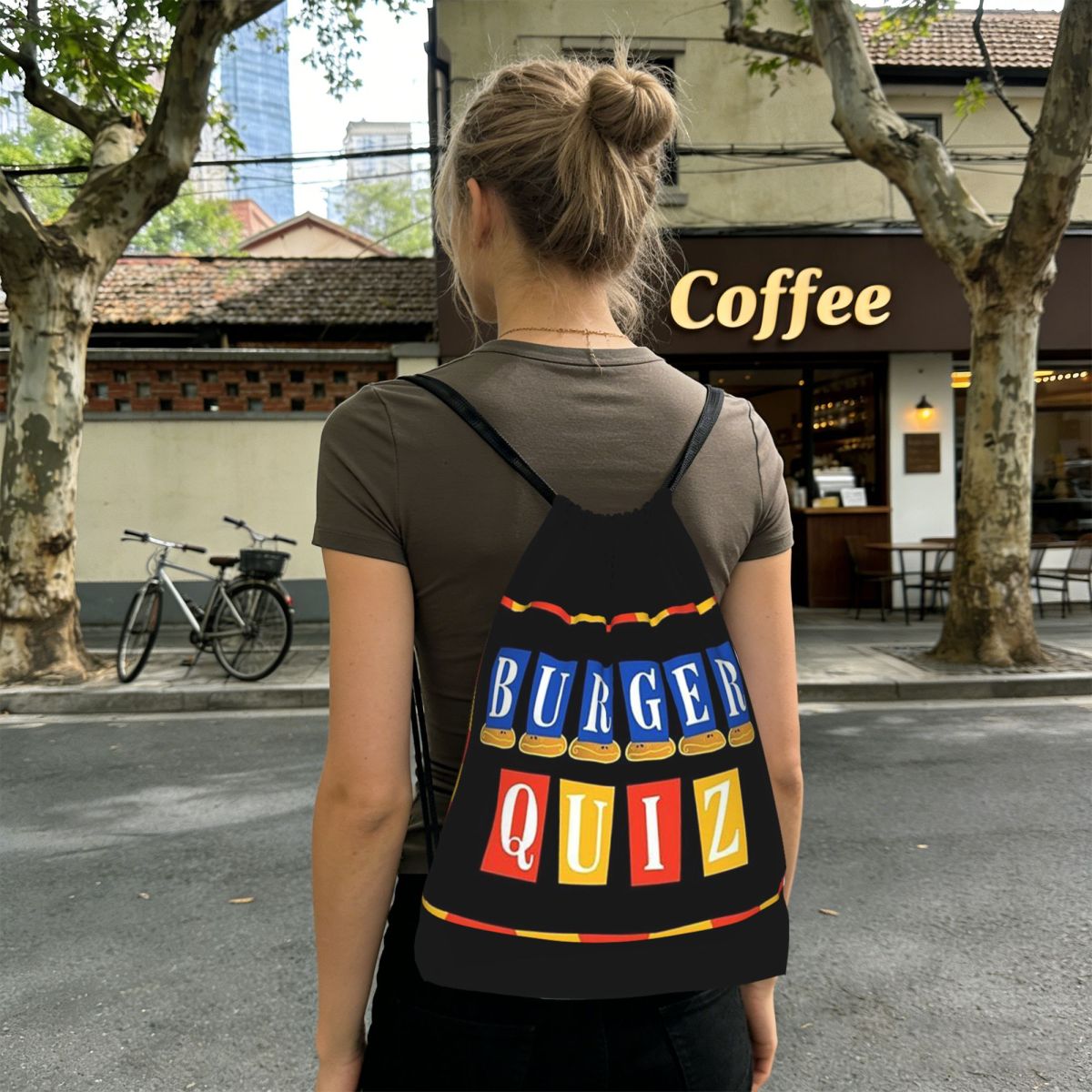 Men'S Fashion Quiz - Burger Quiz Novas Mochilas com Logotipo,
