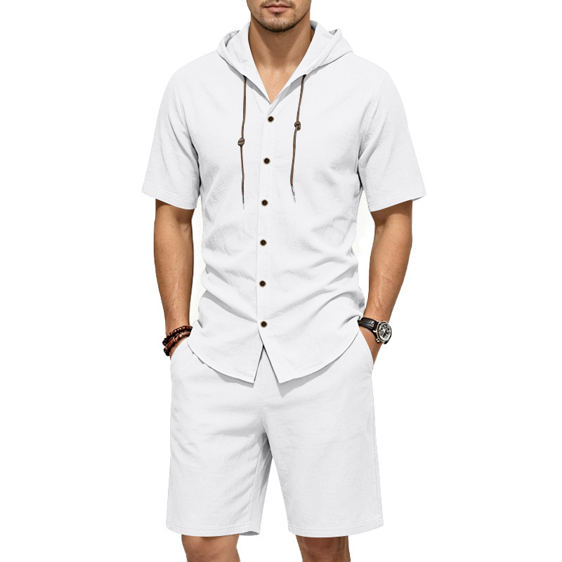 Linen Shirt Summer - Conjunto de Verão Masculino em Linho