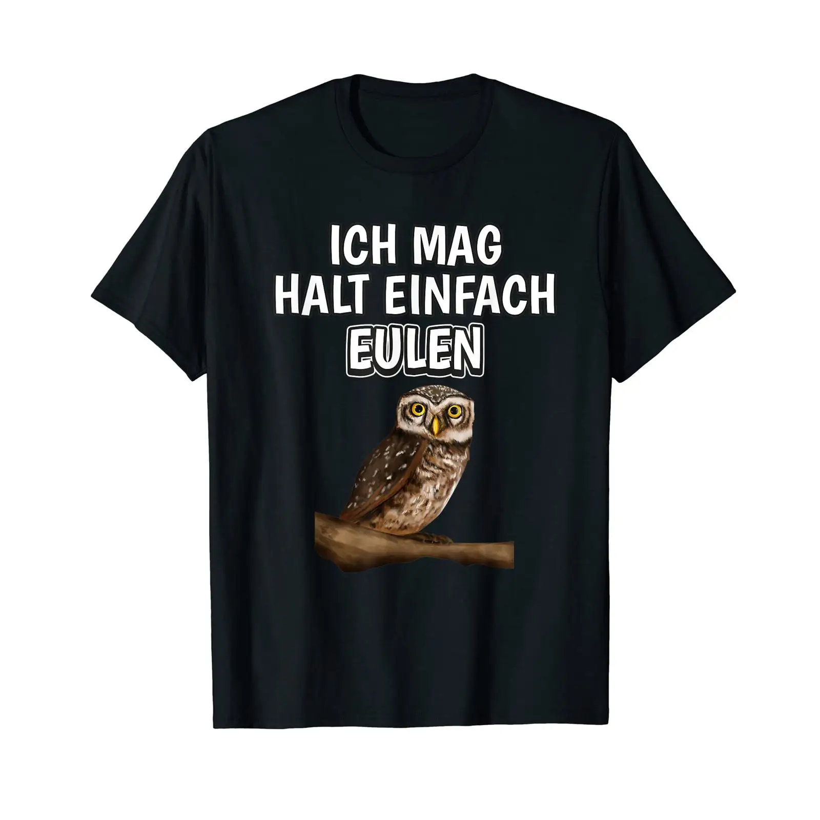 Men'S Fashion Mag - Camiseta com texto em alemão 'Ich