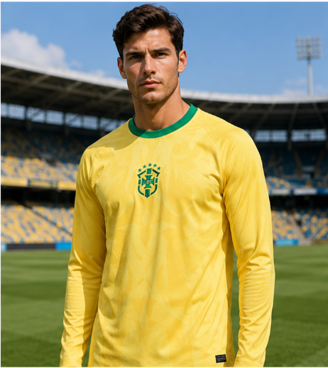 Men'S Fashion Designer - Camisa de Futebol de Manga Longa