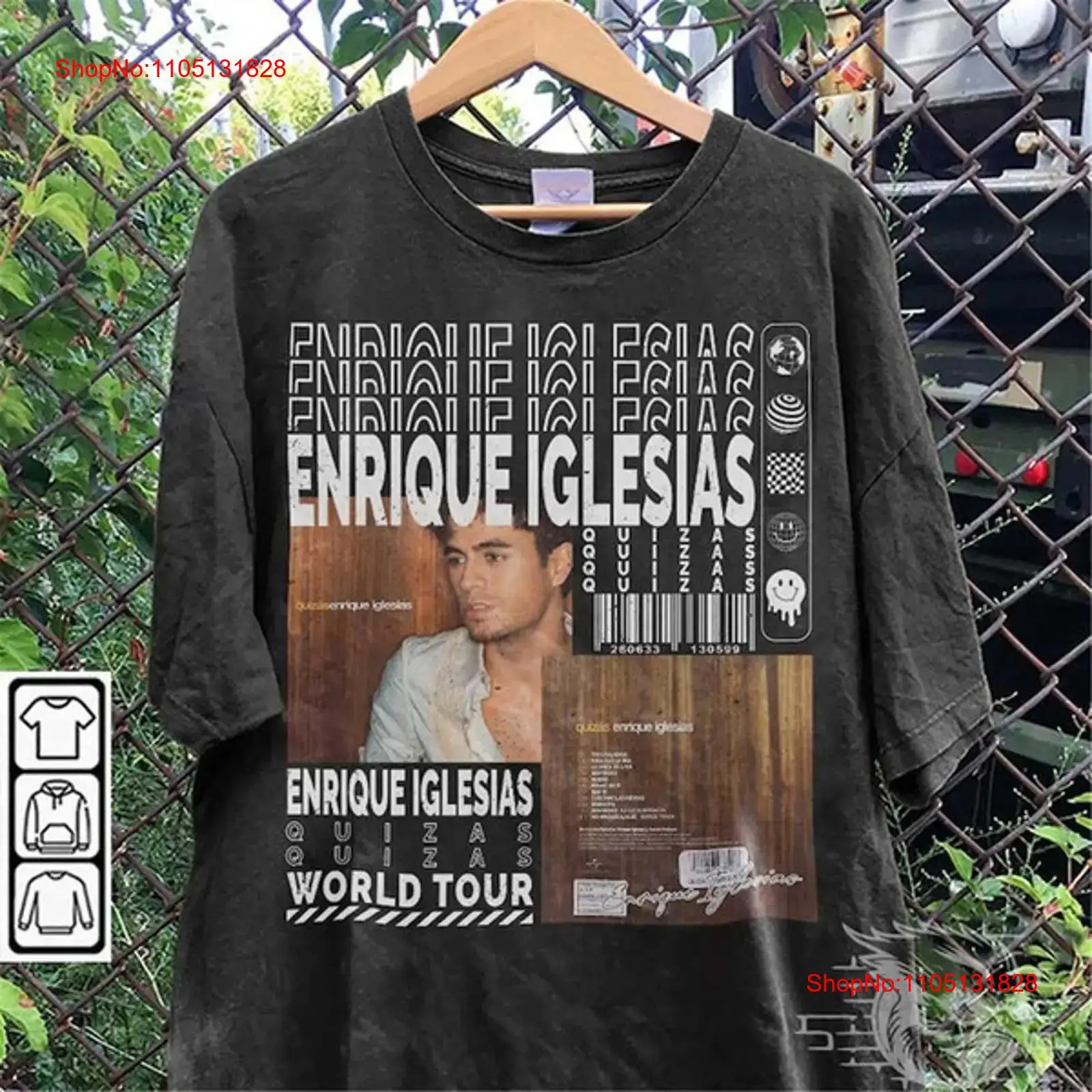 Men'S Fashion Quiz - Enrique iglesias música t camisa y2k
