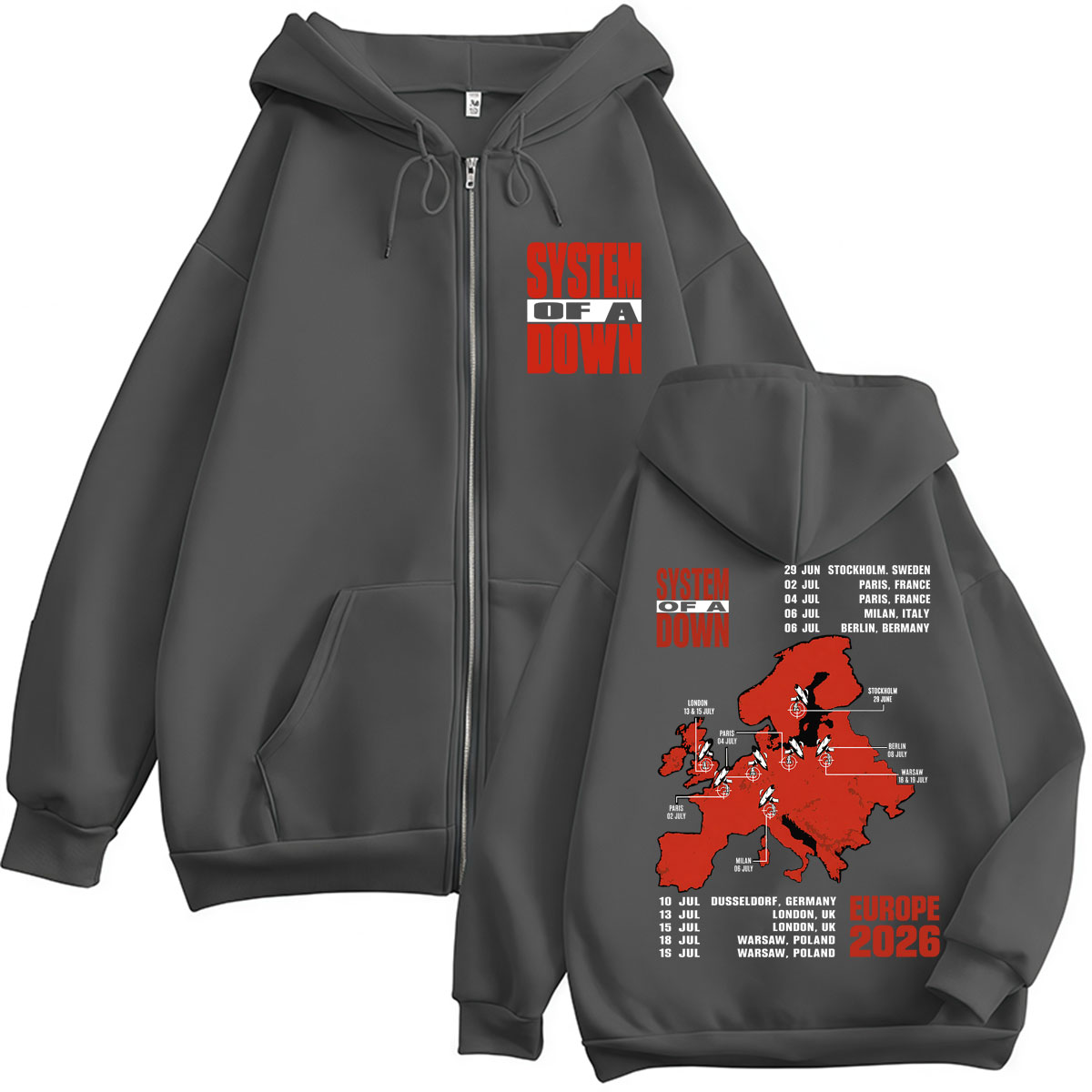 Moletom com Zíper System of A  - Men'S Fashion Uk 2026 avaliação e preço