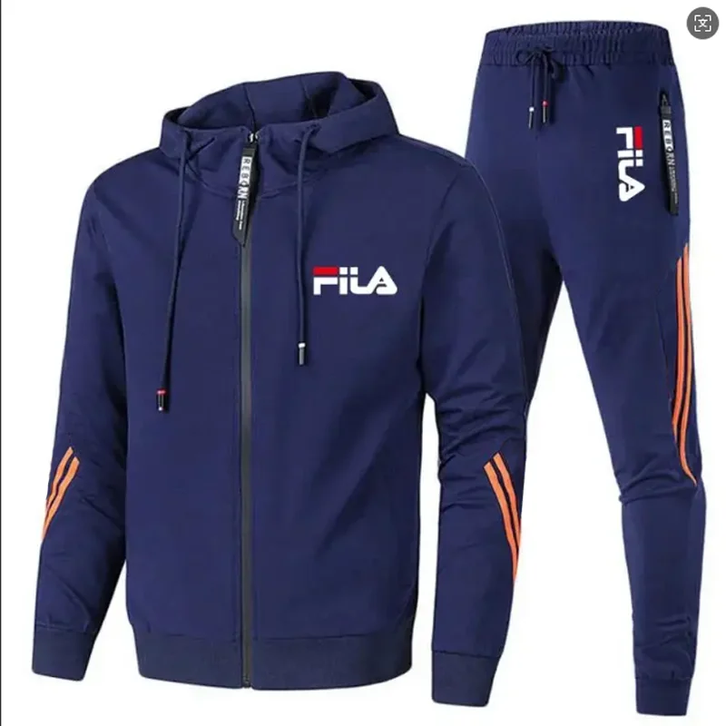 Conjunto Masculino de Jaqueta  - Mens Fashion Zip Up avaliação e preço