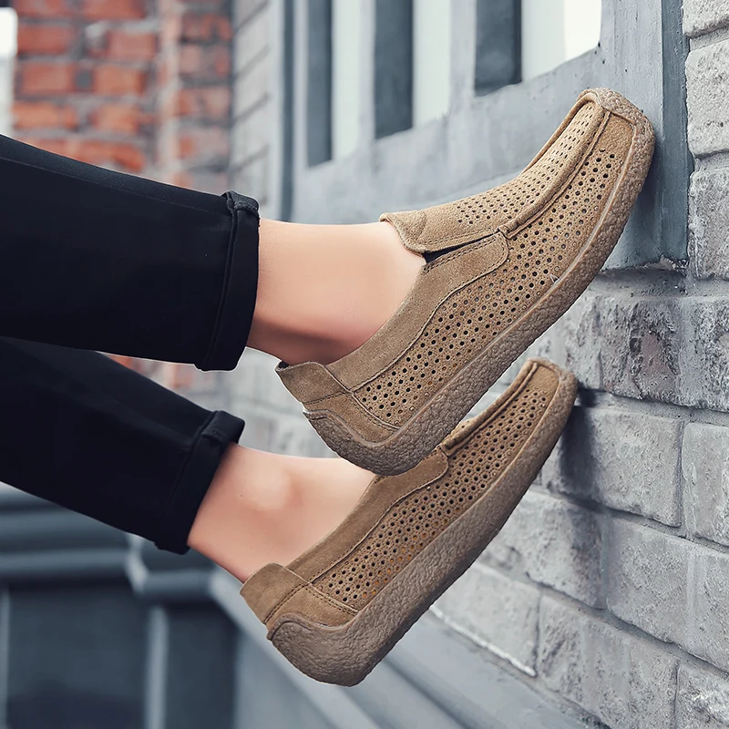 Homens mocassins de alta quali - Suede Loafers Men avaliação e preço