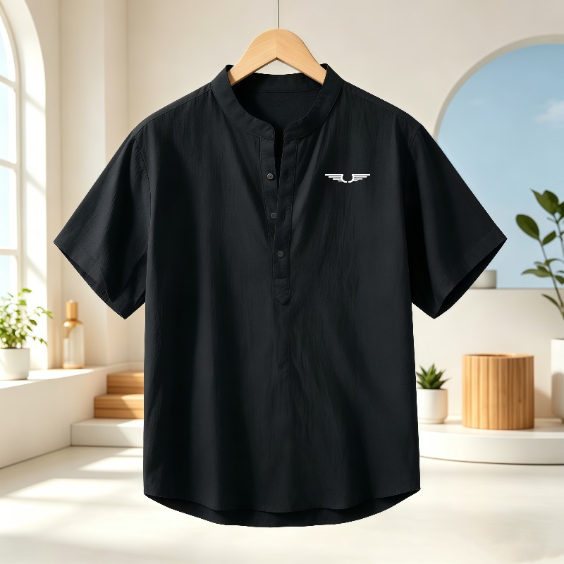 Camisa masculina de algodão e  - Linen Shirt Summer avaliação e preço
