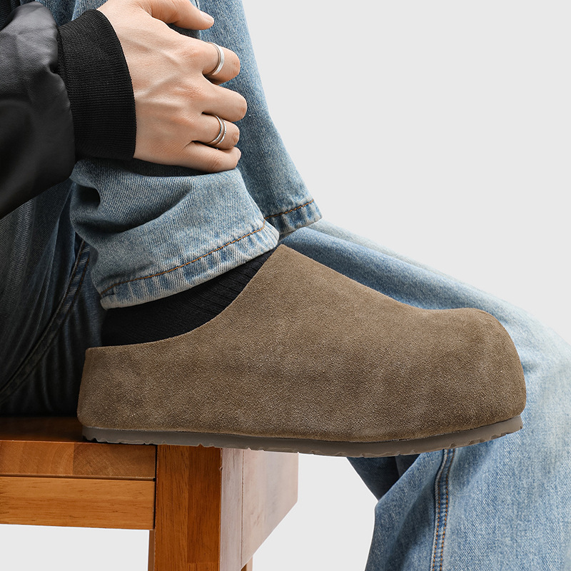 Mules Masculinos de Alta Quali - Suede Loafers Men avaliação e preço