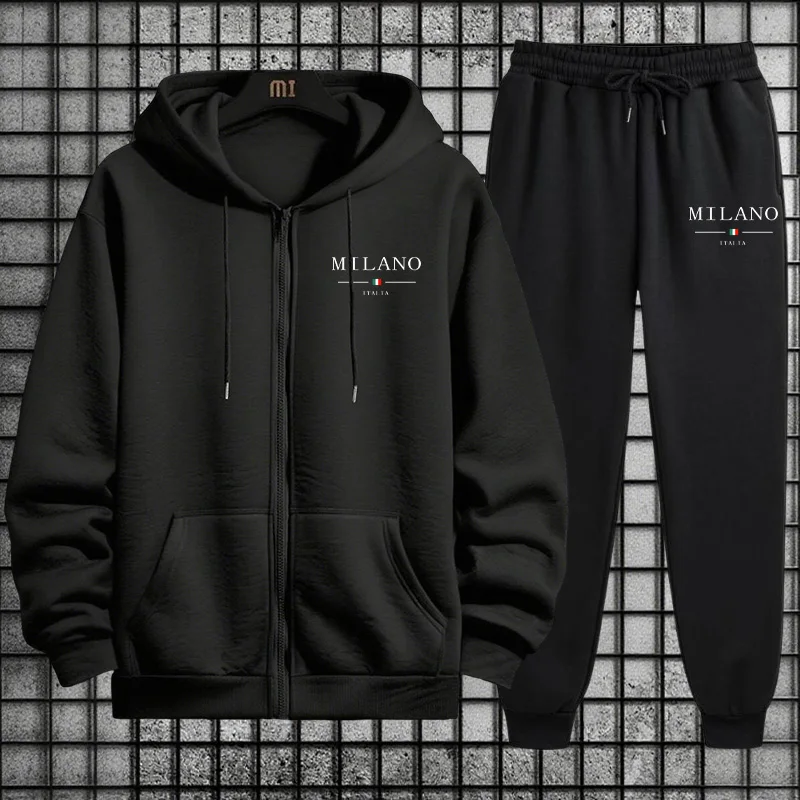 Conjunto de Treino Masculino P - Mens Fashion Zip Up avaliação e preço