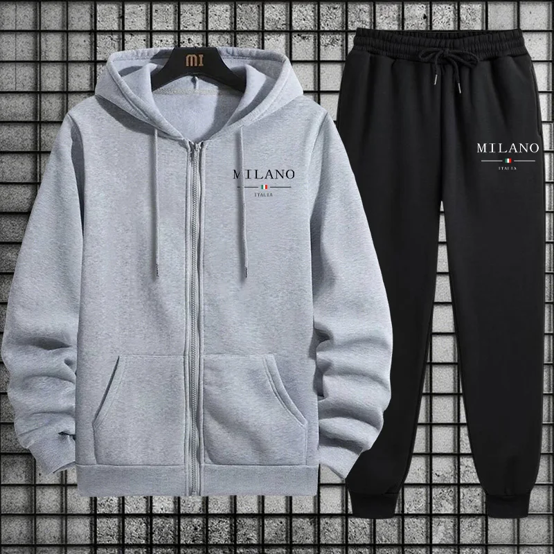 Conjunto de Treino Masculino P - Mens Fashion Zip Up avaliação e preço