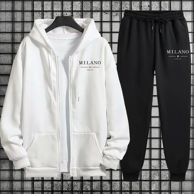 Conjunto de Treino Masculino P - Mens Fashion Zip Up avaliação e preço