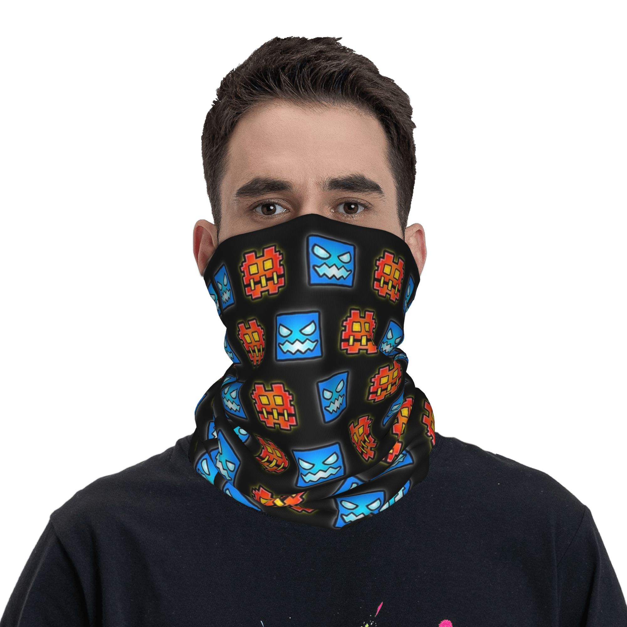 Bandana Geometric Dash para Jo - Men'S Fashion App avaliação e preço