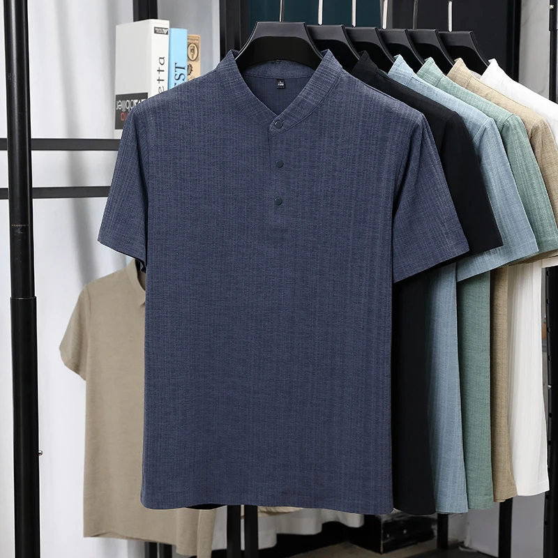 Camisas Masculinas de Linho Te - Linen Shirt Summer avaliação e preço