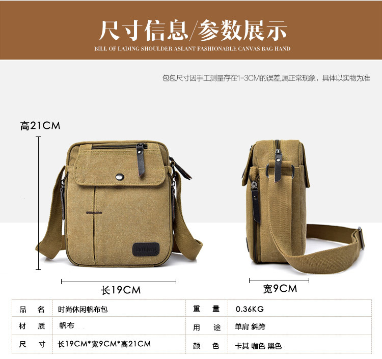 2025 NOVO Bolsa de Lona Mascul - Men'S Fashion Mag avaliação e preço