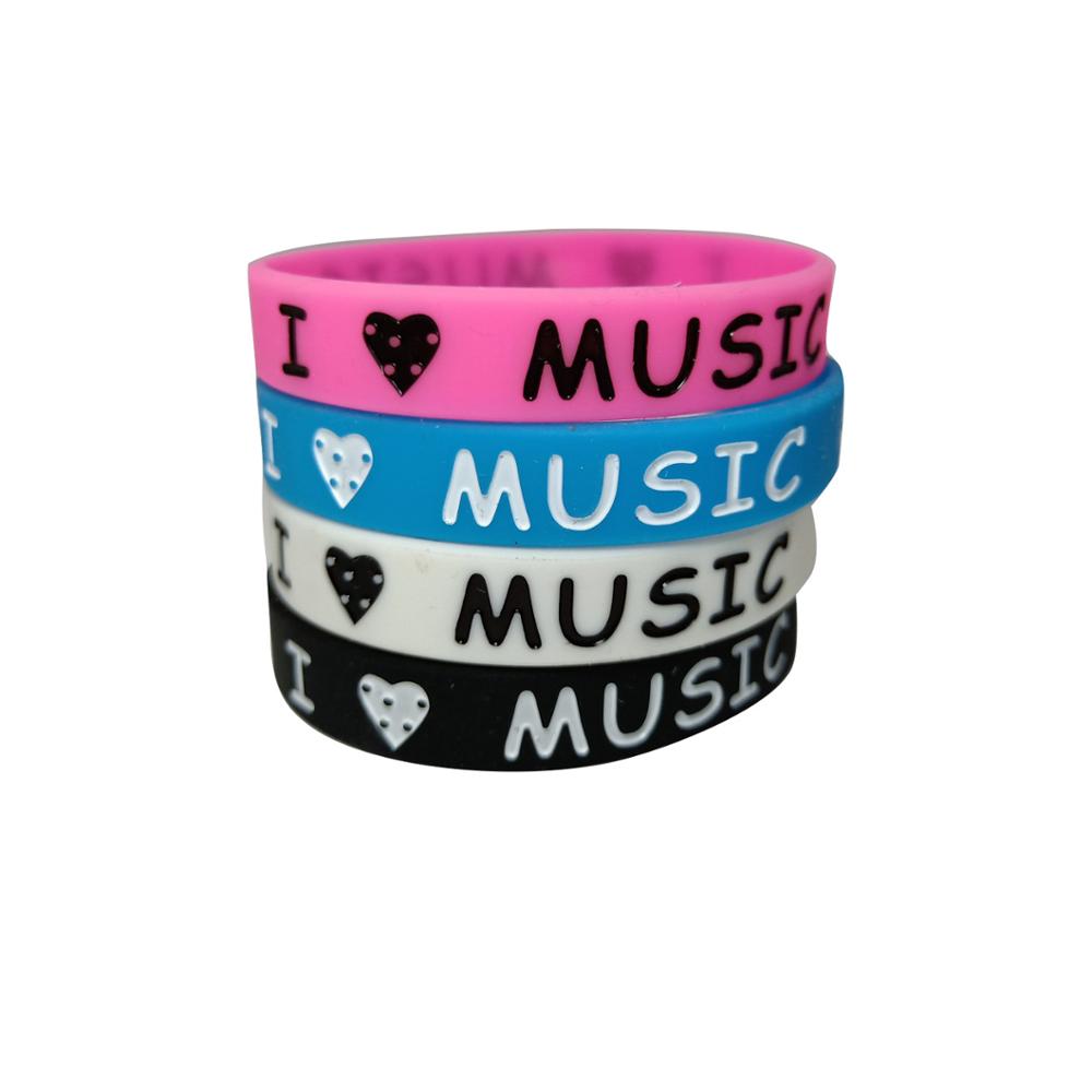 Eu amo música pulseira de sili - Men'S Fashion Now avaliação e preço