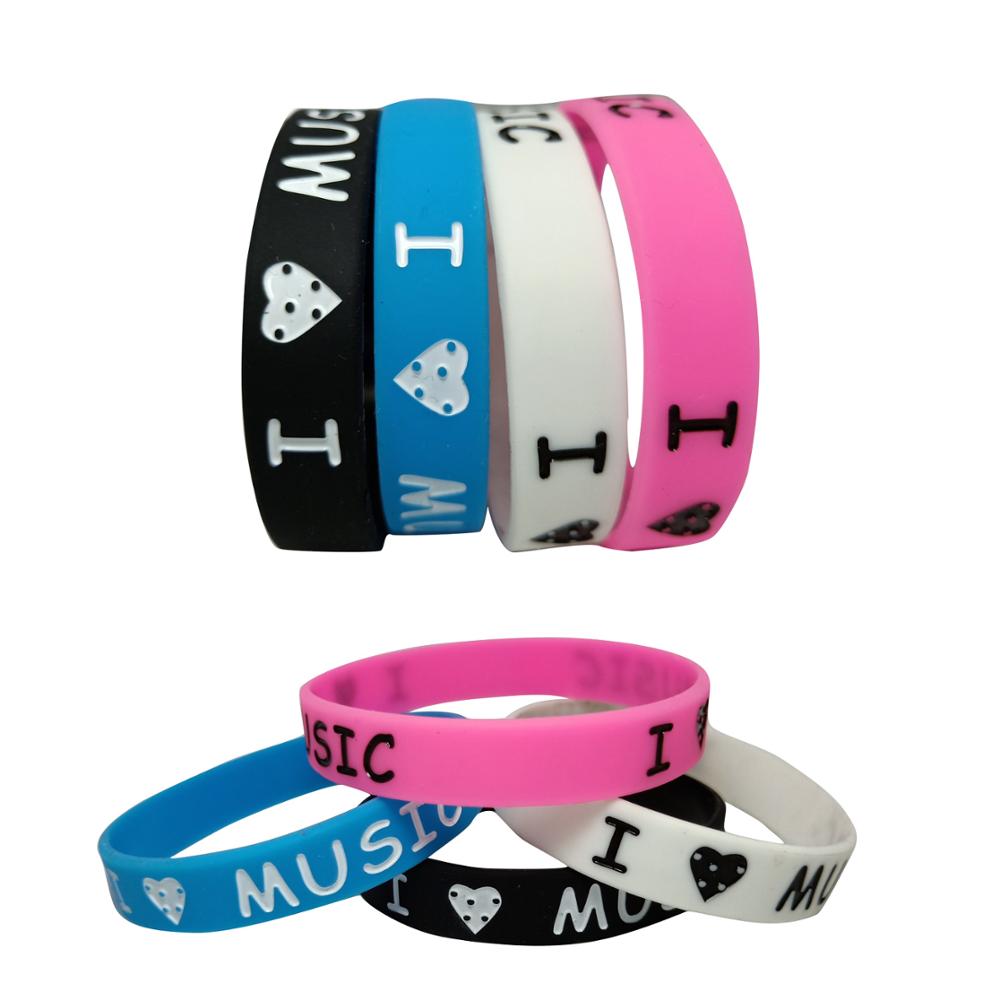 Eu amo música pulseira de sili - Men'S Fashion Now avaliação e preço