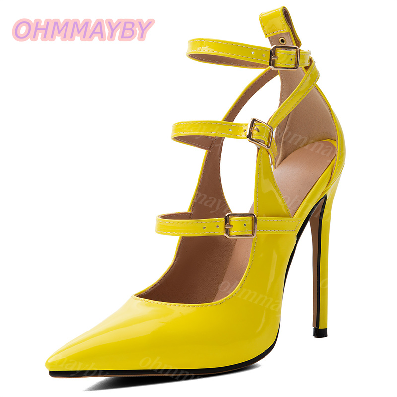 Sapatos de Salto Alto Feminino - Yellow Men'S Fashion avaliação e preço