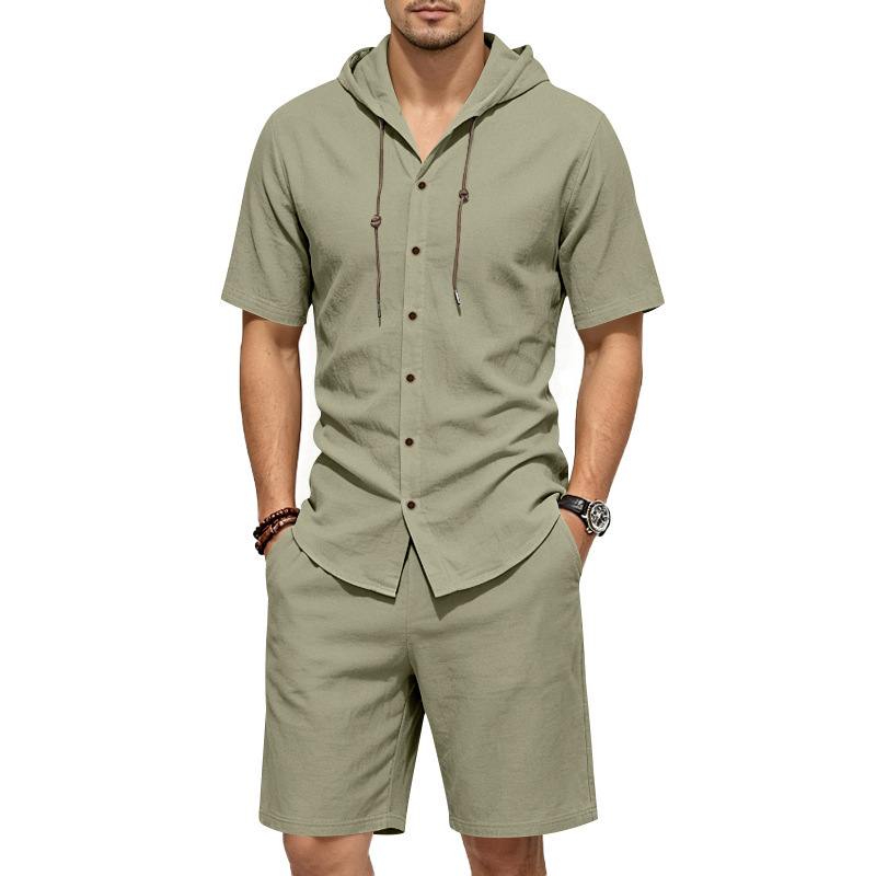 Conjunto de Verão Masculino em - Linen Shirt Summer avaliação e preço