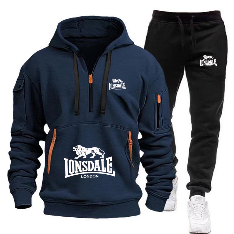 Conjunto de Moletom Masculino  - Mens Fashion Zip Up avaliação e preço