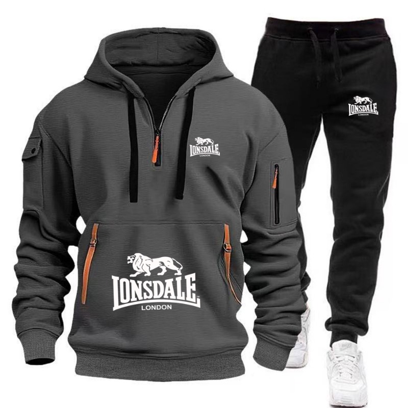 Conjunto de Moletom Masculino  - Mens Fashion Zip Up avaliação e preço