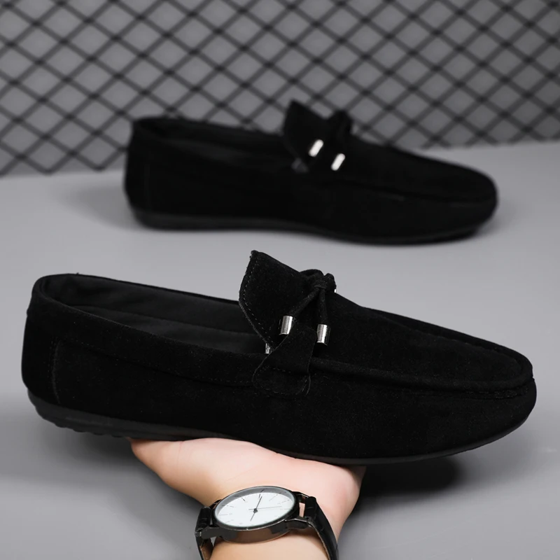 Sapatos casuais masculinos, sa - Suede Loafers Men avaliação e preço