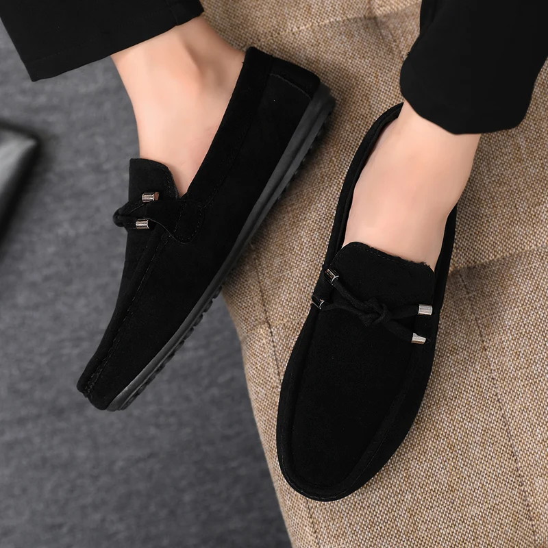 Sapatos casuais masculinos, sa - Suede Loafers Men avaliação e preço