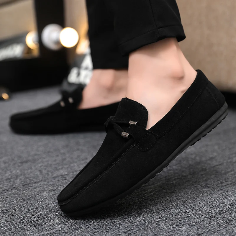 Sapatos casuais masculinos, sa - Suede Loafers Men avaliação e preço