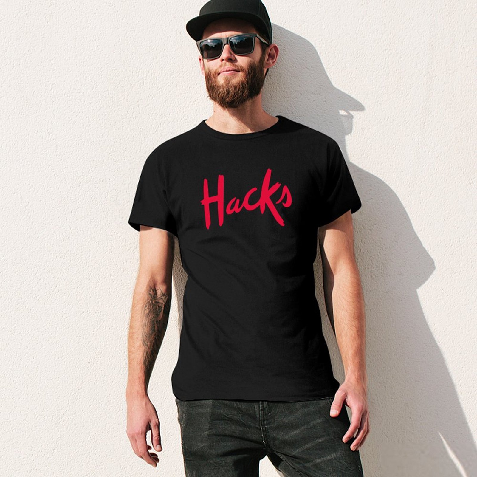Camiseta com logotipo Hacks, c - Mens Fashion Hacks avaliação e preço