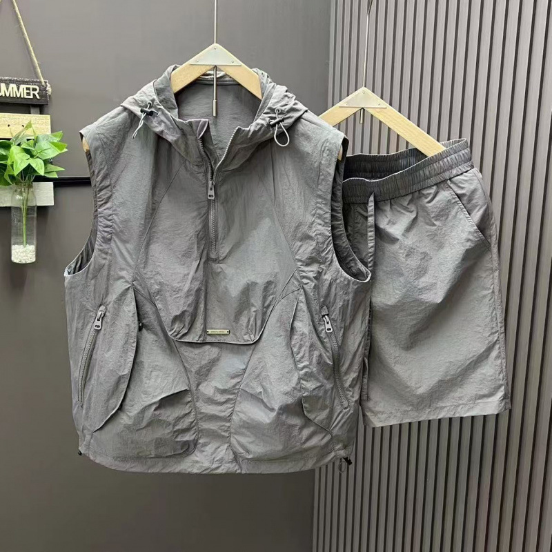 Conjunto Masculino Casual de V - Mens Fashion Zip Up avaliação e preço