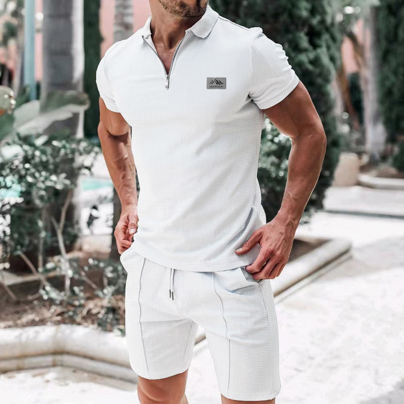 Novo Conjunto de Terno Masculi - Mens Fashion Zip Up avaliação e preço