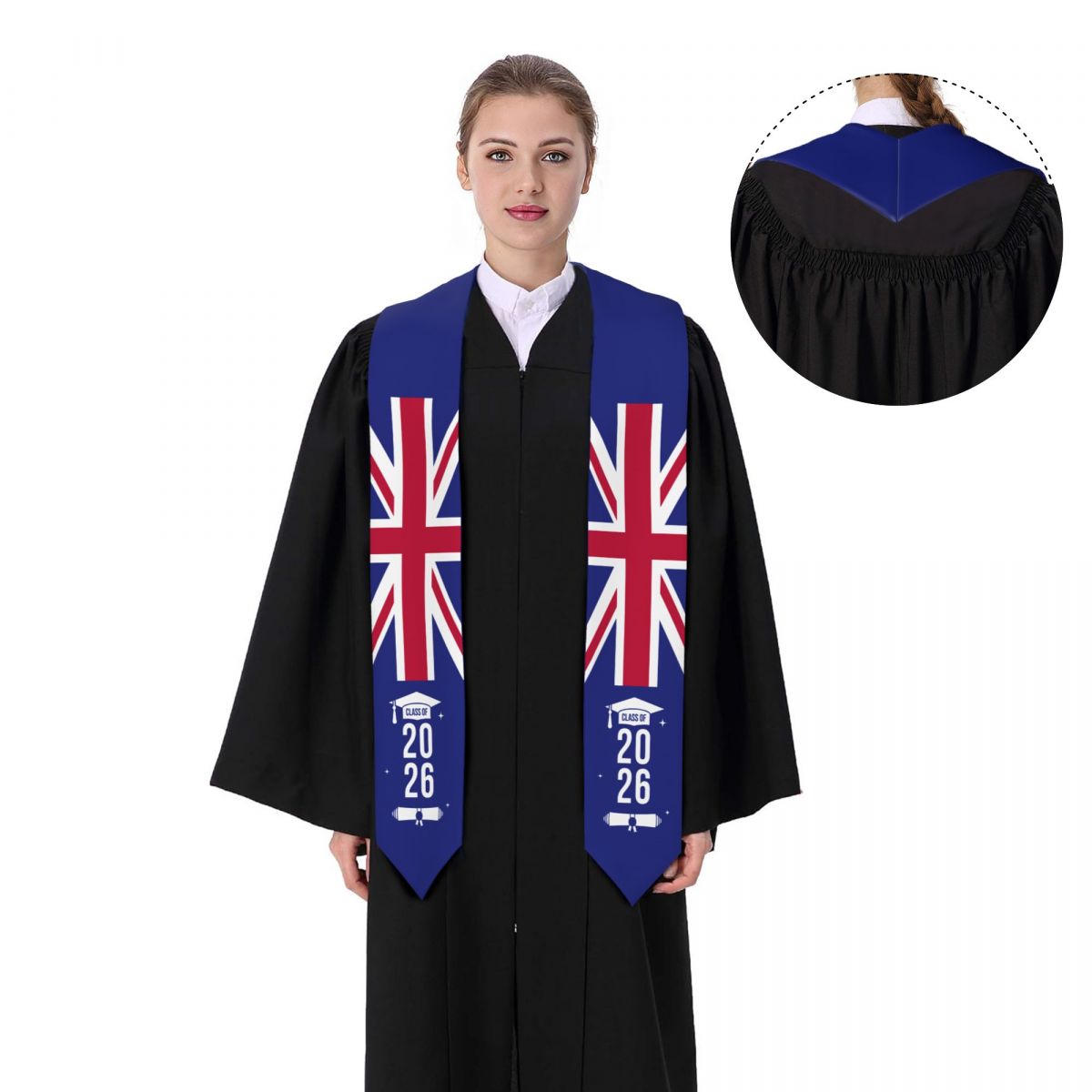 Estola de Formatura com Bandei - Men'S Fashion Uk 2026 avaliação e preço
