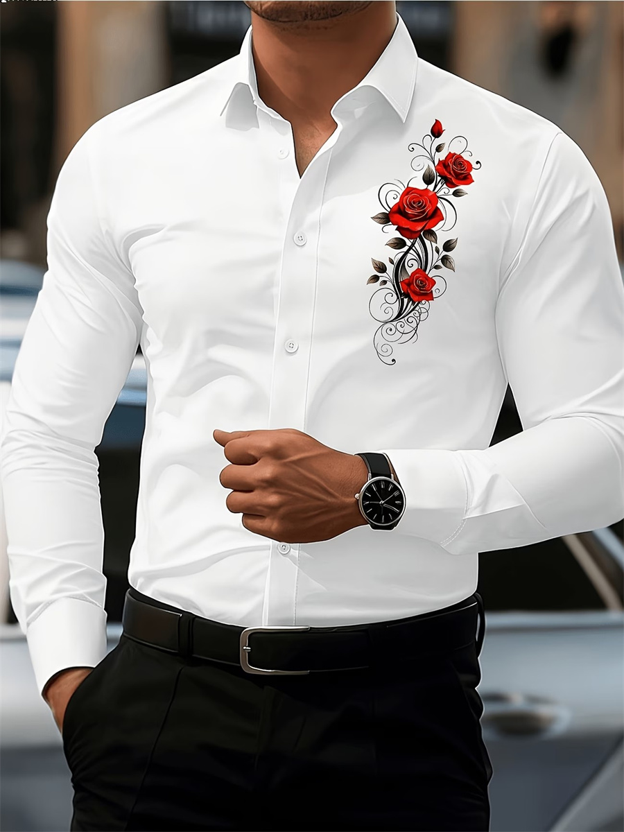 Camisa Masculina de Manga Long - Men'S Fashion Designer avaliação e preço