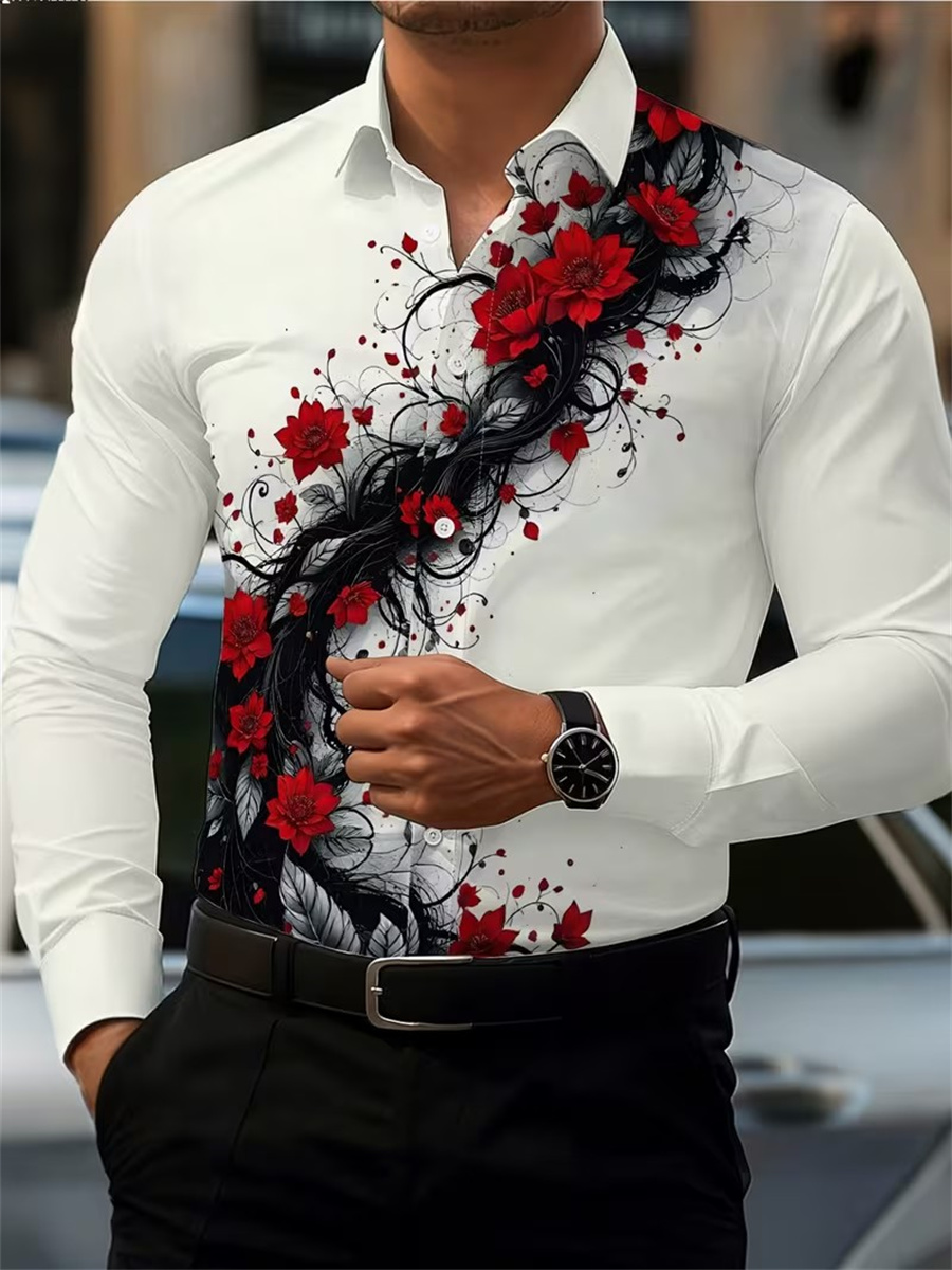Camisa Masculina de Manga Long - Men'S Fashion Designer avaliação e preço