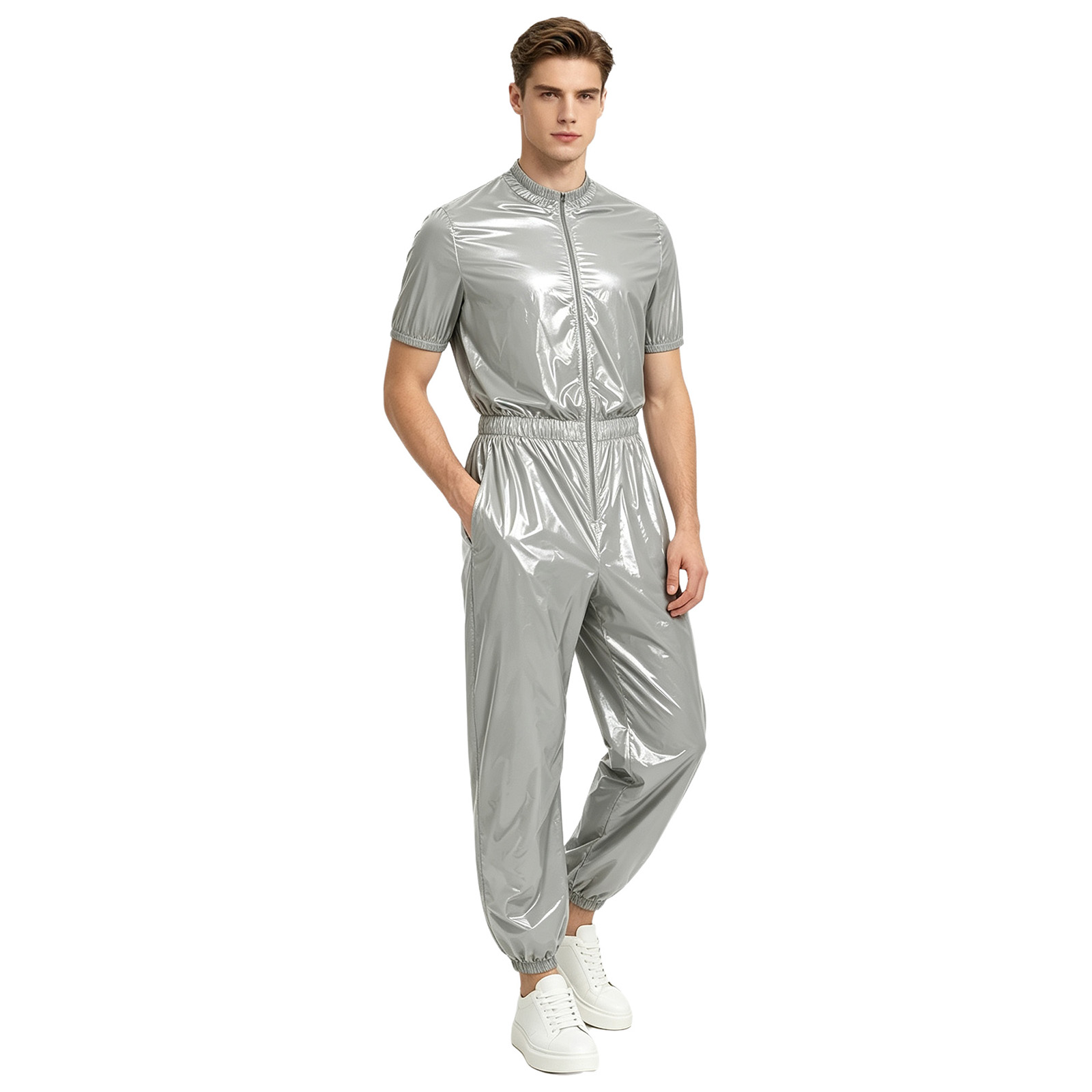 Macacão Impermeável Masculino  - Mens Fashion Zip Up avaliação e preço