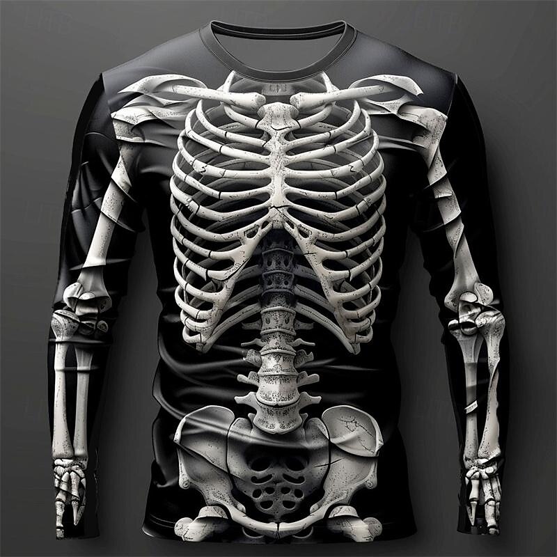 Camiseta Masculina de Manga Lo - Men'S Fashion T Shirts avaliação e preço