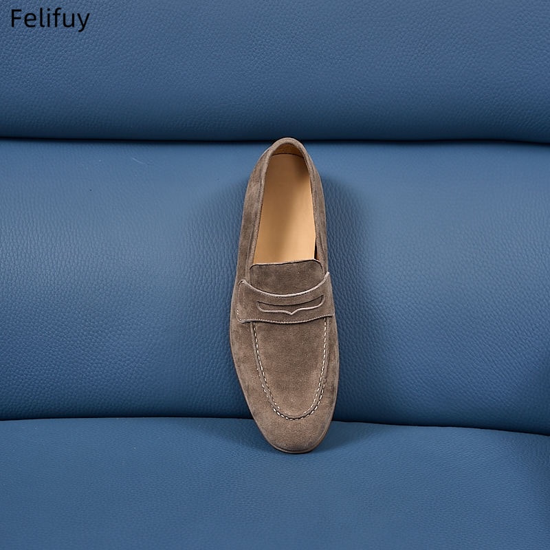 Sapatos masculinos confortávei - Suede Loafers Men avaliação e preço