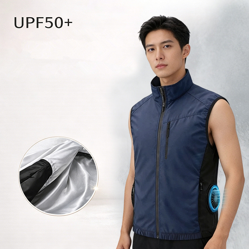 Colete de Verão Masculino com  - Mens Fashion Zip Up avaliação e preço